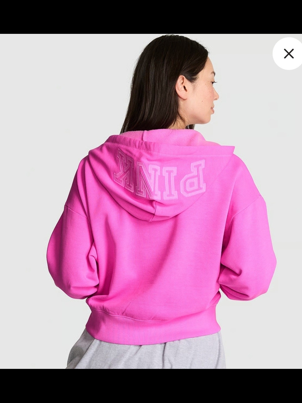 PINK Victoria's Secret Hot Pink Logo Hoodie
